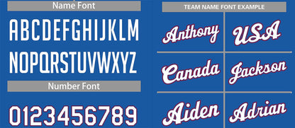 Custom Blue White-Red Classic Tops Casual Basketball Jersey