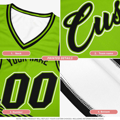 Custom Black Kelly Green Personalized Indians Print Sets Sports Uniform Basketball Jersey
